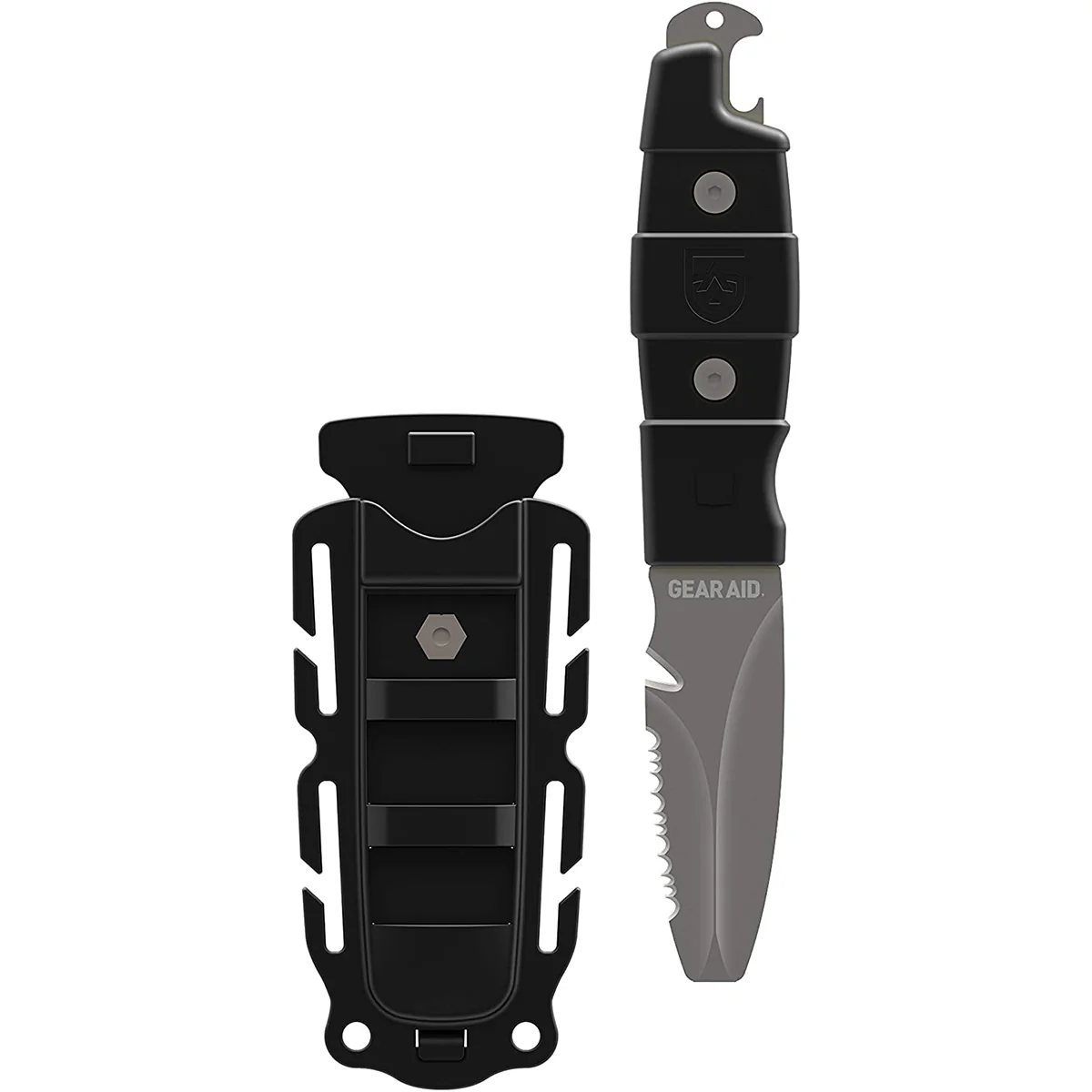 Gear Aid 3" Akua River Serrated Blunt Tip Fixed Blade Knife with Sheath - Image 3