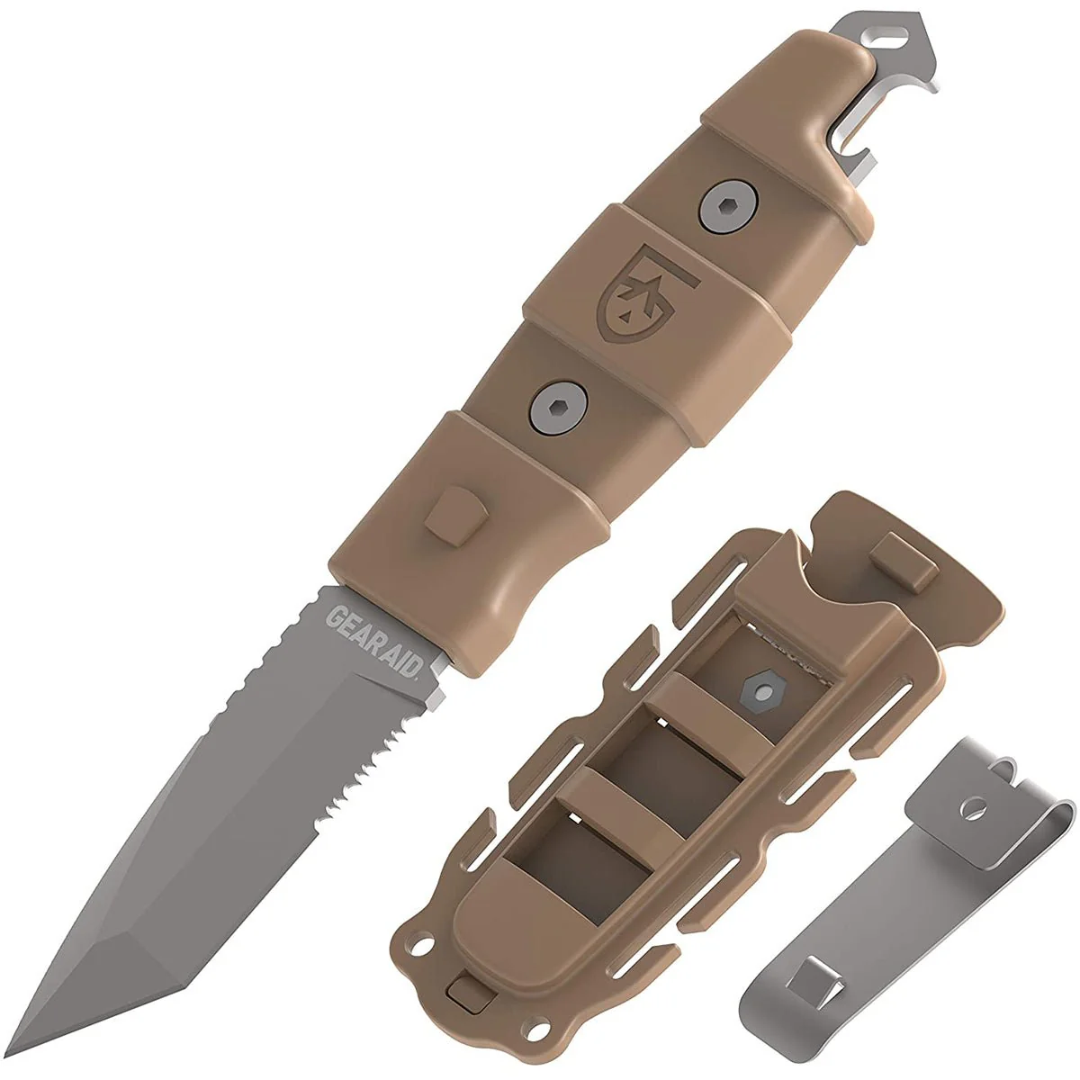 Gear Aid 3" Kotu Tanto Tip Fixed Blade Knife with Sheath - Image 4