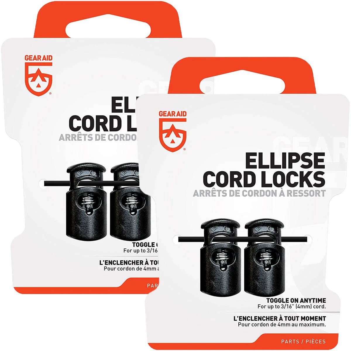 Gear Aid Ellipse No-Sew Replacement Tightening Cord Locks - 2-Pack - Image 3
