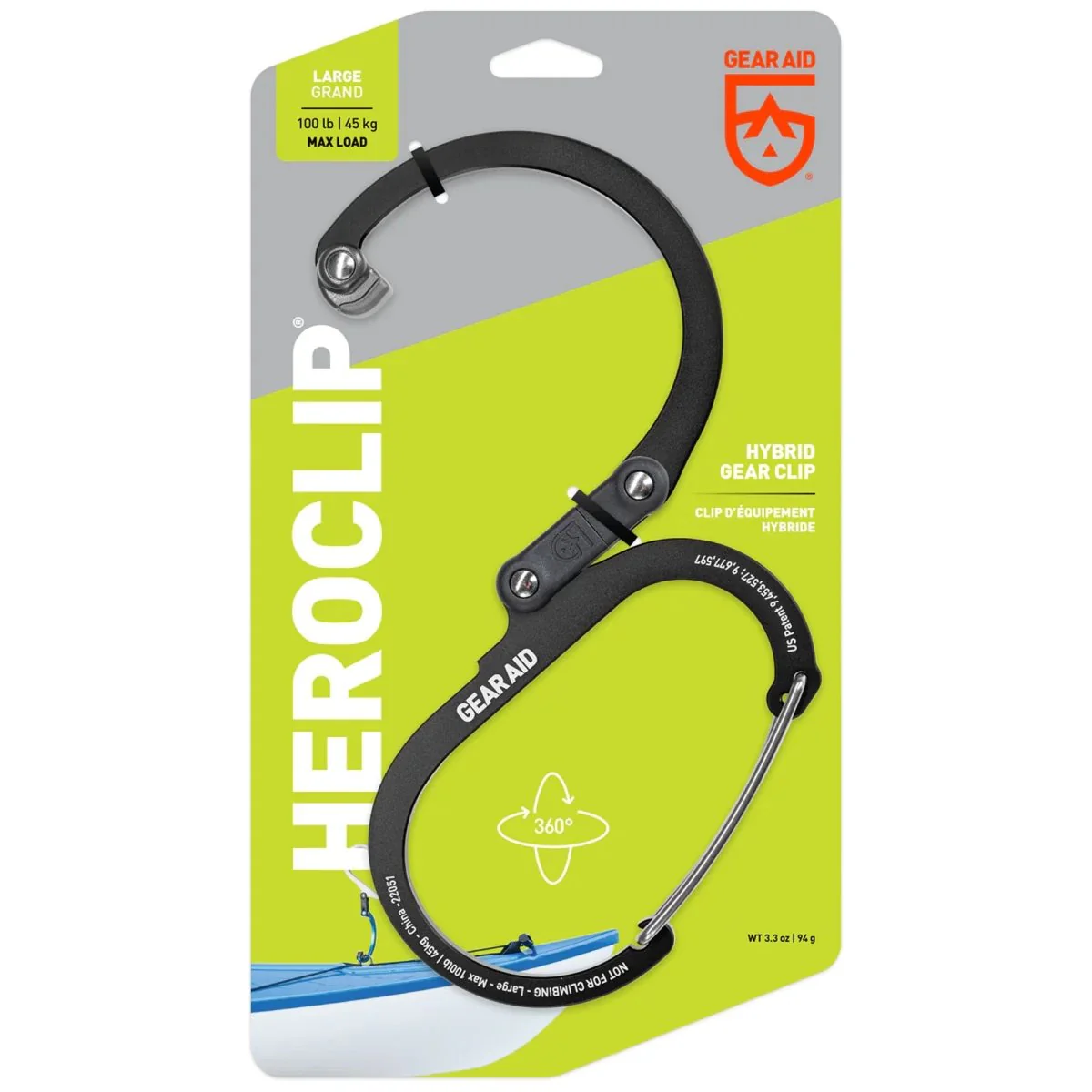 Gear Aid Heroclip Large Hybrid Camping Gear Clip - Image 3