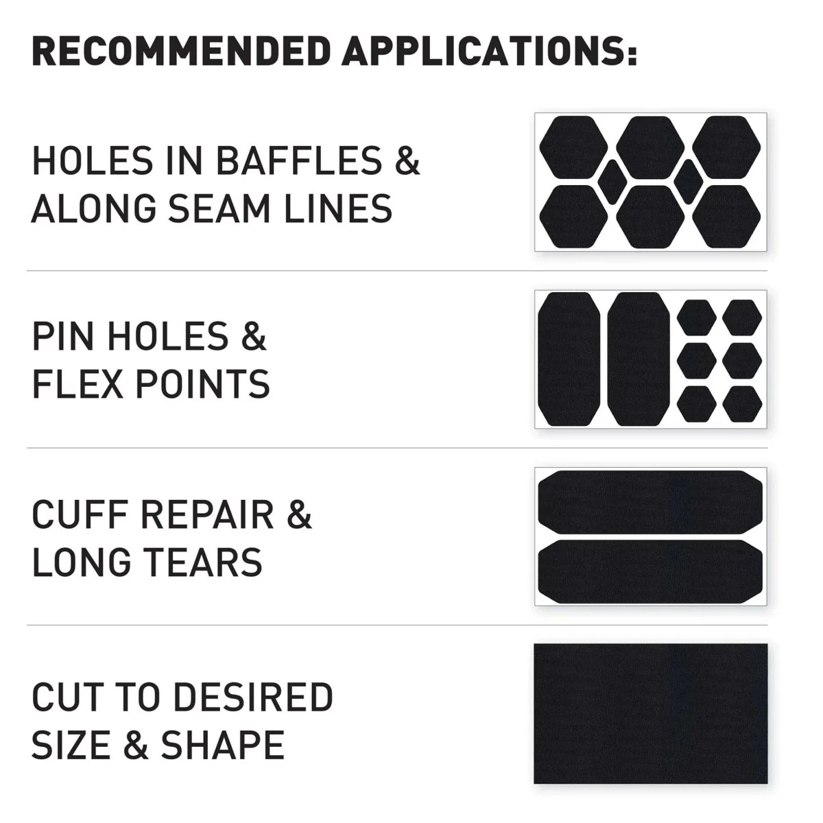 Gear Aid Tenacious Tape Precut Repair Tape - Image 7