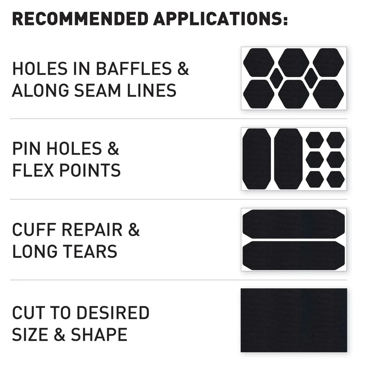 Gear Aid Tenacious Tape Precut Repair Tape - Image 8