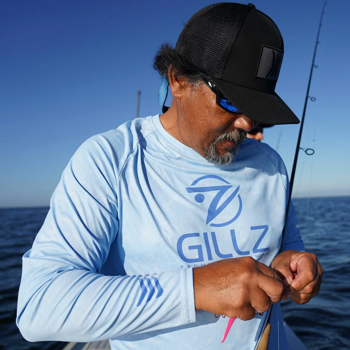Gillz Contender Series ASSLT UV Long Sleeve T-Shirt - Powder Blue - Image 4