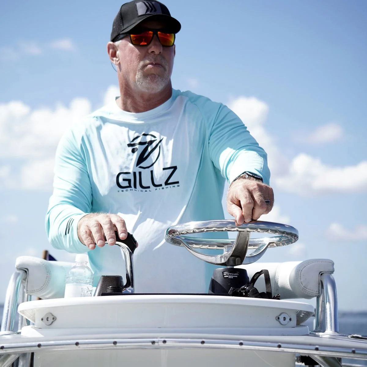 Gillz Contender Series GWS UV Long Sleeve T-Shirt - Aruba Blue - Image 4