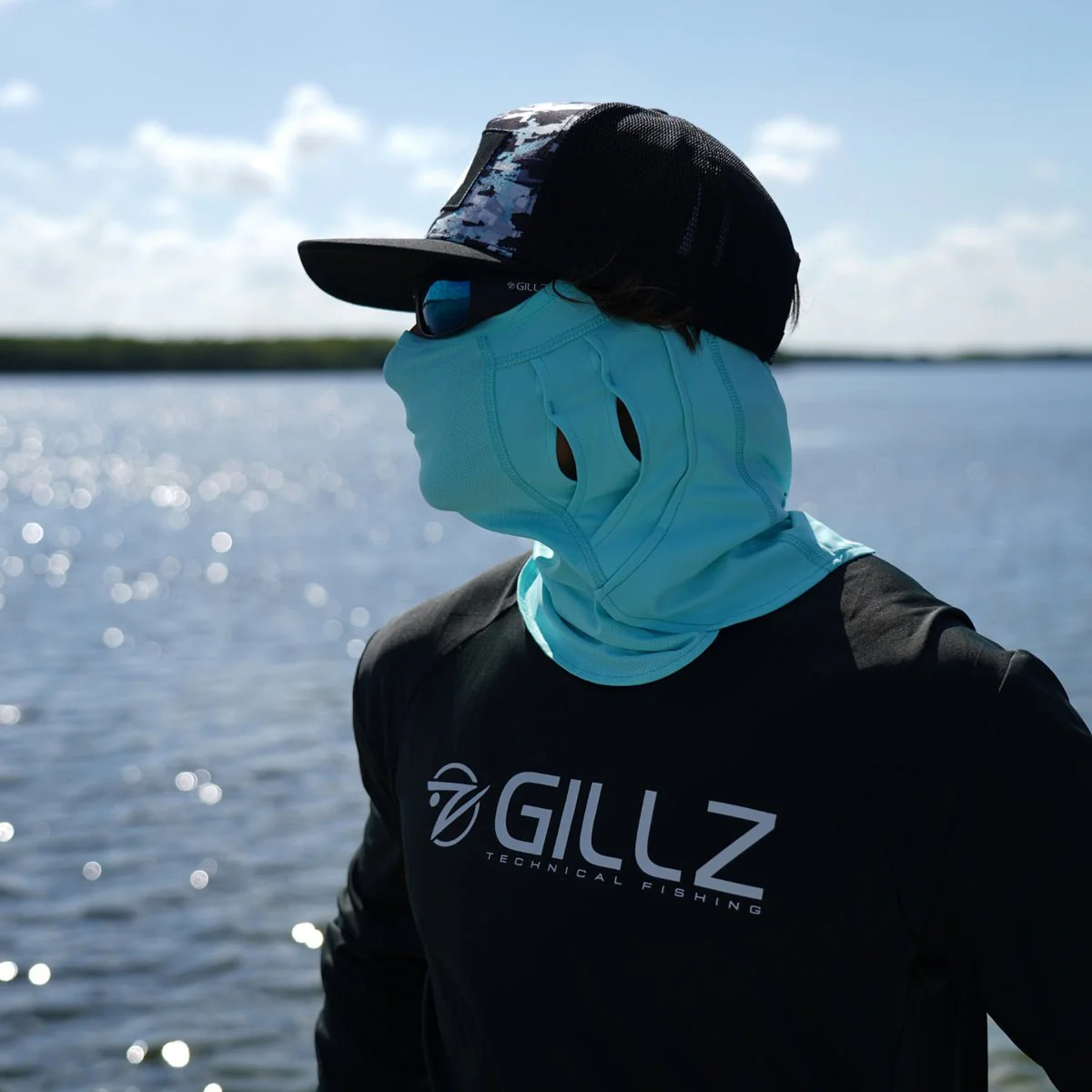 Gillz Elite Fishing Mask - Aruba Blue - Image 4