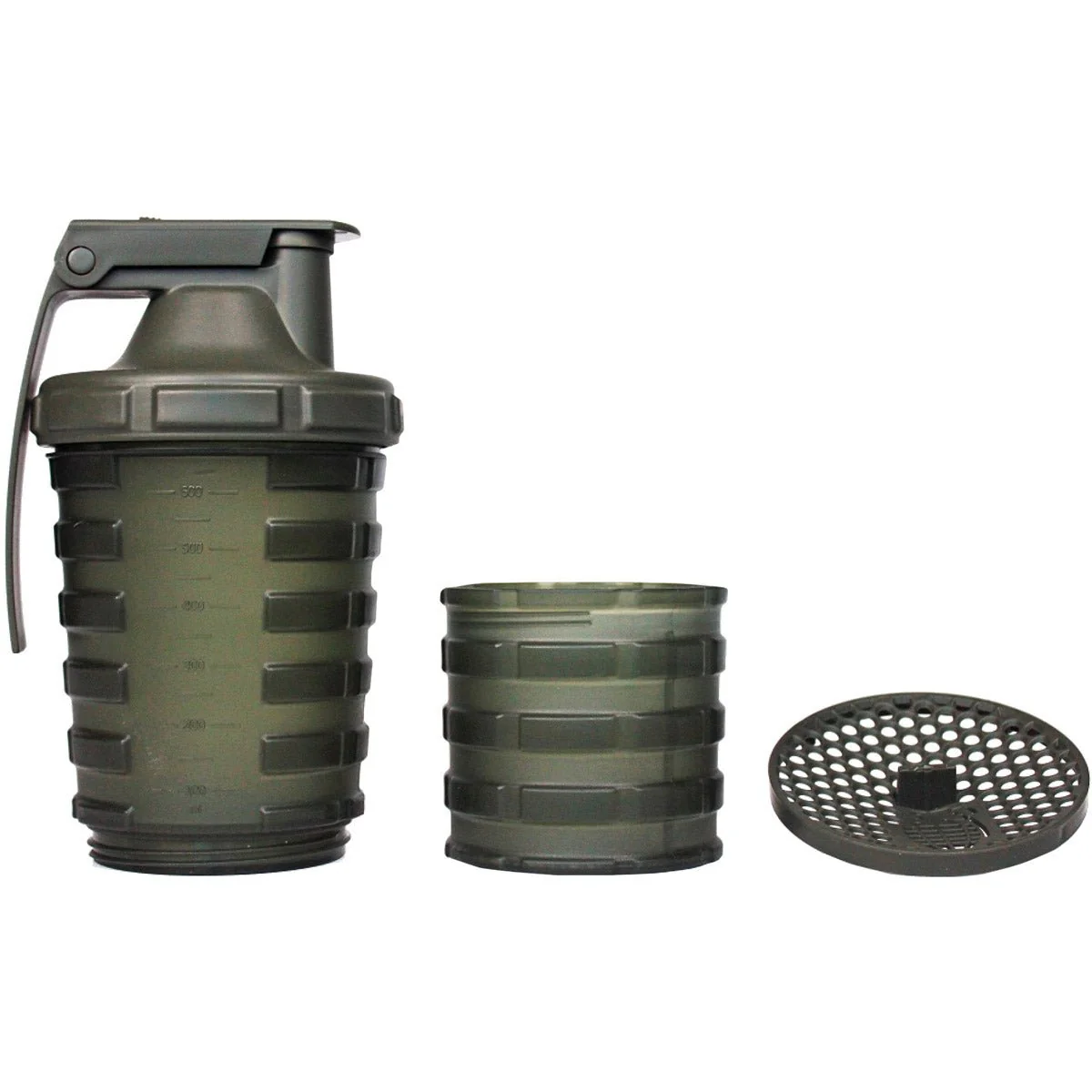 Grenade 20 oz. Shaker Blender Mixer Bottle with 600ml Protein Cup Compartment - Image 3