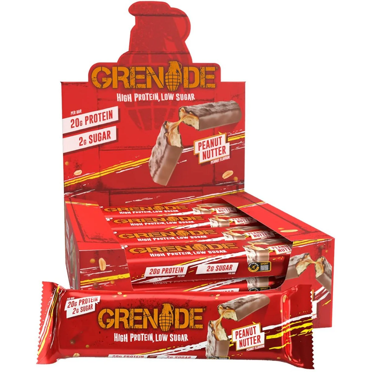 Grenade Low Sugar Protein Bars 12-Pack - Image 13
