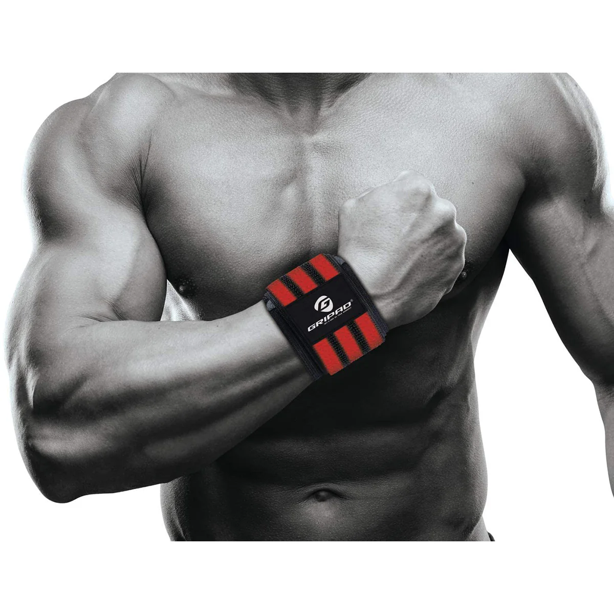 Gripad 12" x 3" Weight Lifting Support Wrist Wraps - Image 3