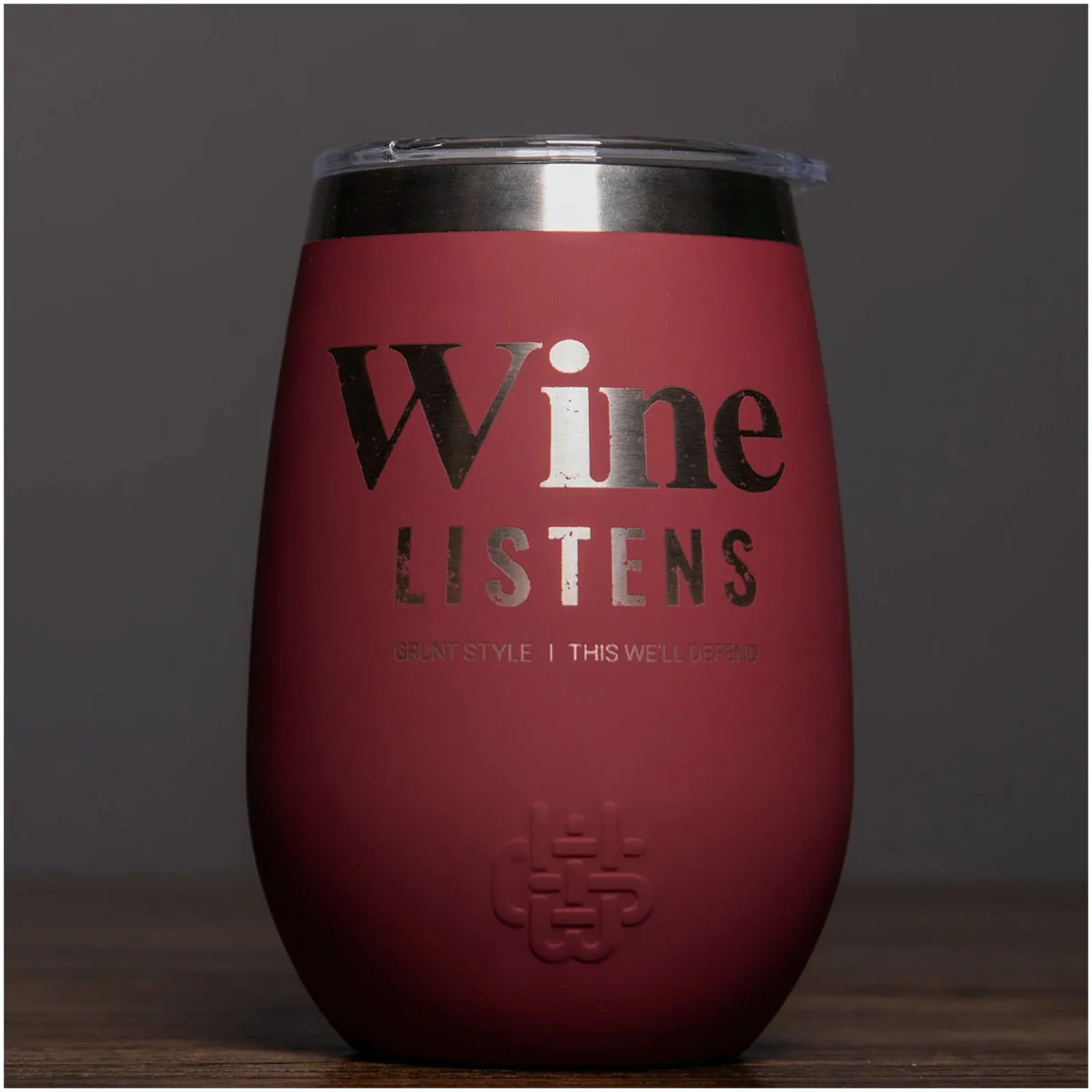 Grunt Style 12 oz. Wine Listens Insulated Stainless Steel Tumbler - Pink - Image 3