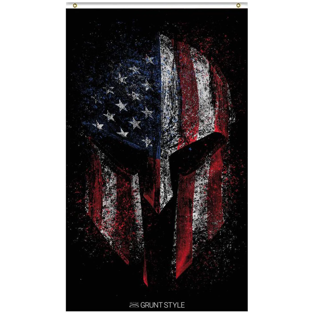 Grunt Style American Spartan 2.0 Flag - Black