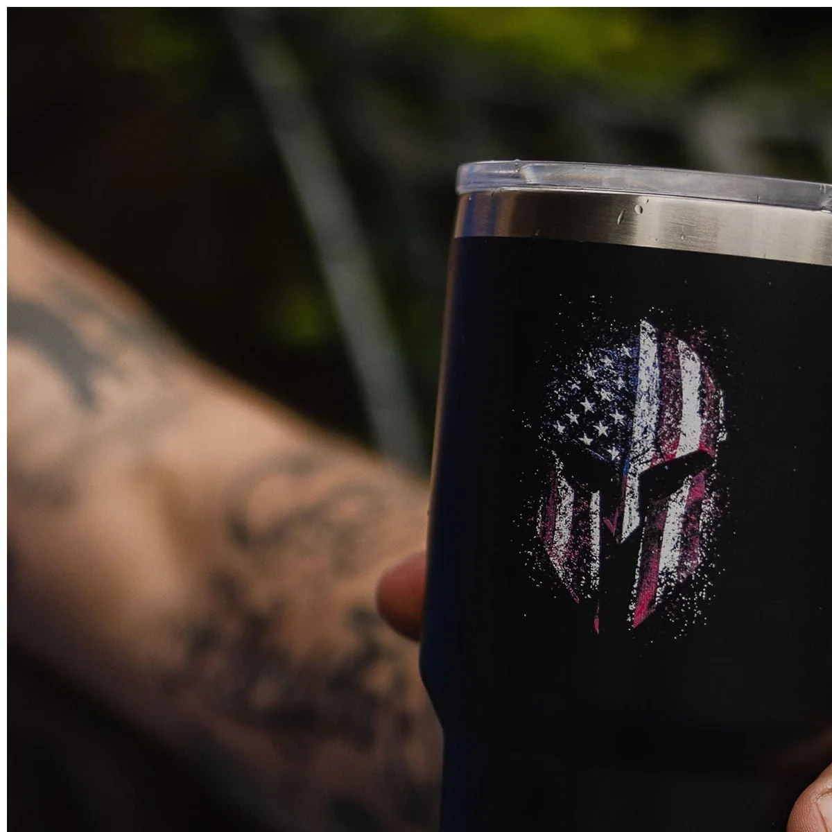 Grunt Style American Spartan 2.0 Vacuum Insulated Stainless Steel Tumbler- Black - Image 6