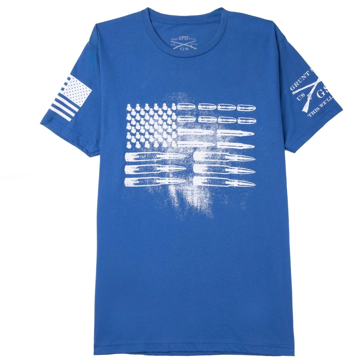 Grunt Style Ammo Flag T-Shirt - Royal Blue