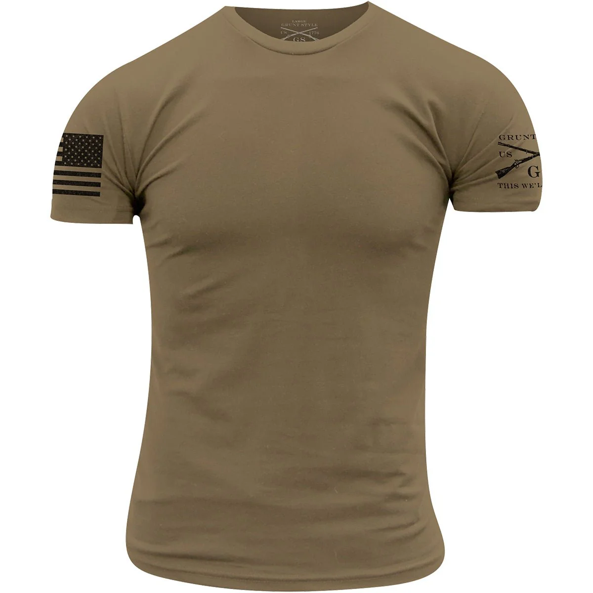 Grunt Style Army - Basic Back Logo T-Shirt - Tan 499 - Image 2