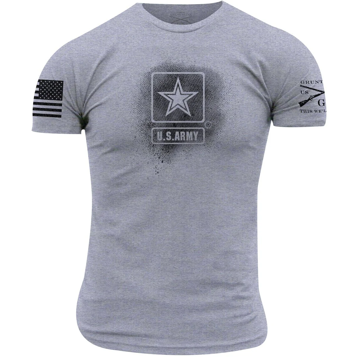 Grunt Style Army - Stencil Logo T-Shirt - Image 4