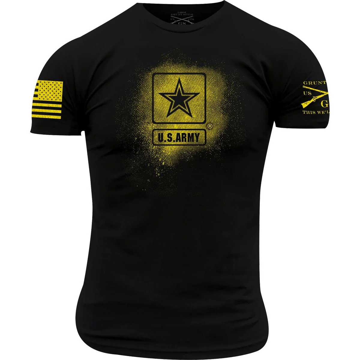 Grunt Style Army - Stencil Logo T-Shirt - Black