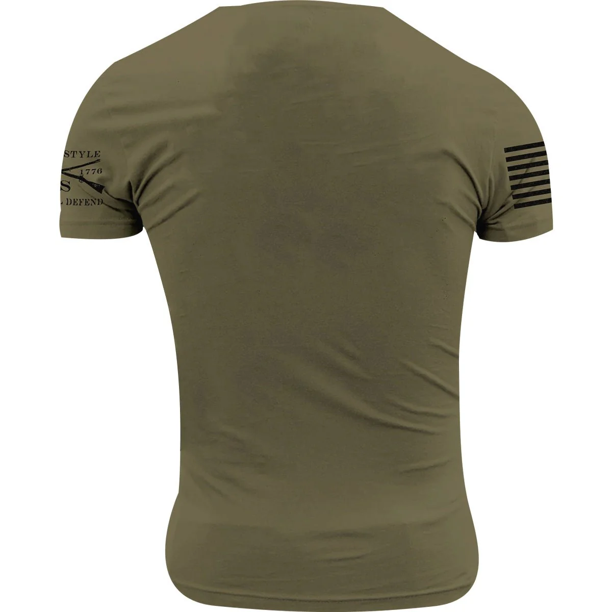 Grunt Style Army - Stencil Logo T-Shirt - Military Green - Image 2