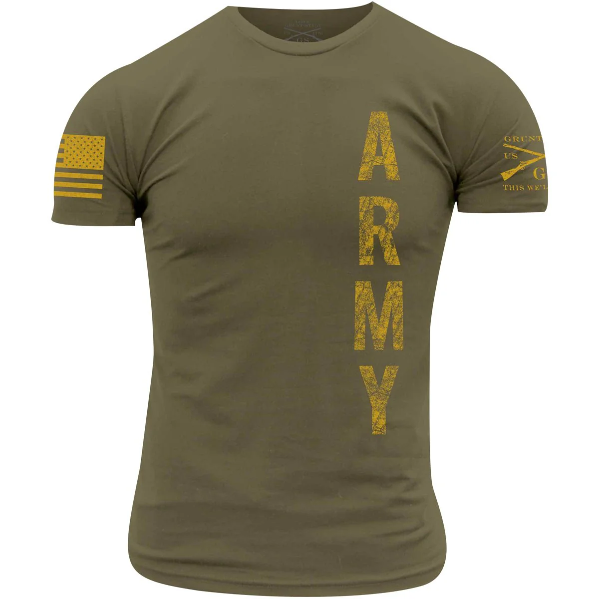 Grunt Style Army - Vertical T-Shirt - Tan 499