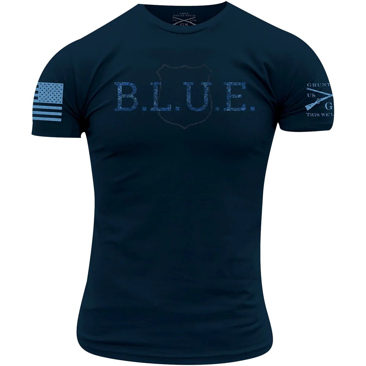 Grunt Style B.L.U.E. T-Shirt - Navy - Image 2