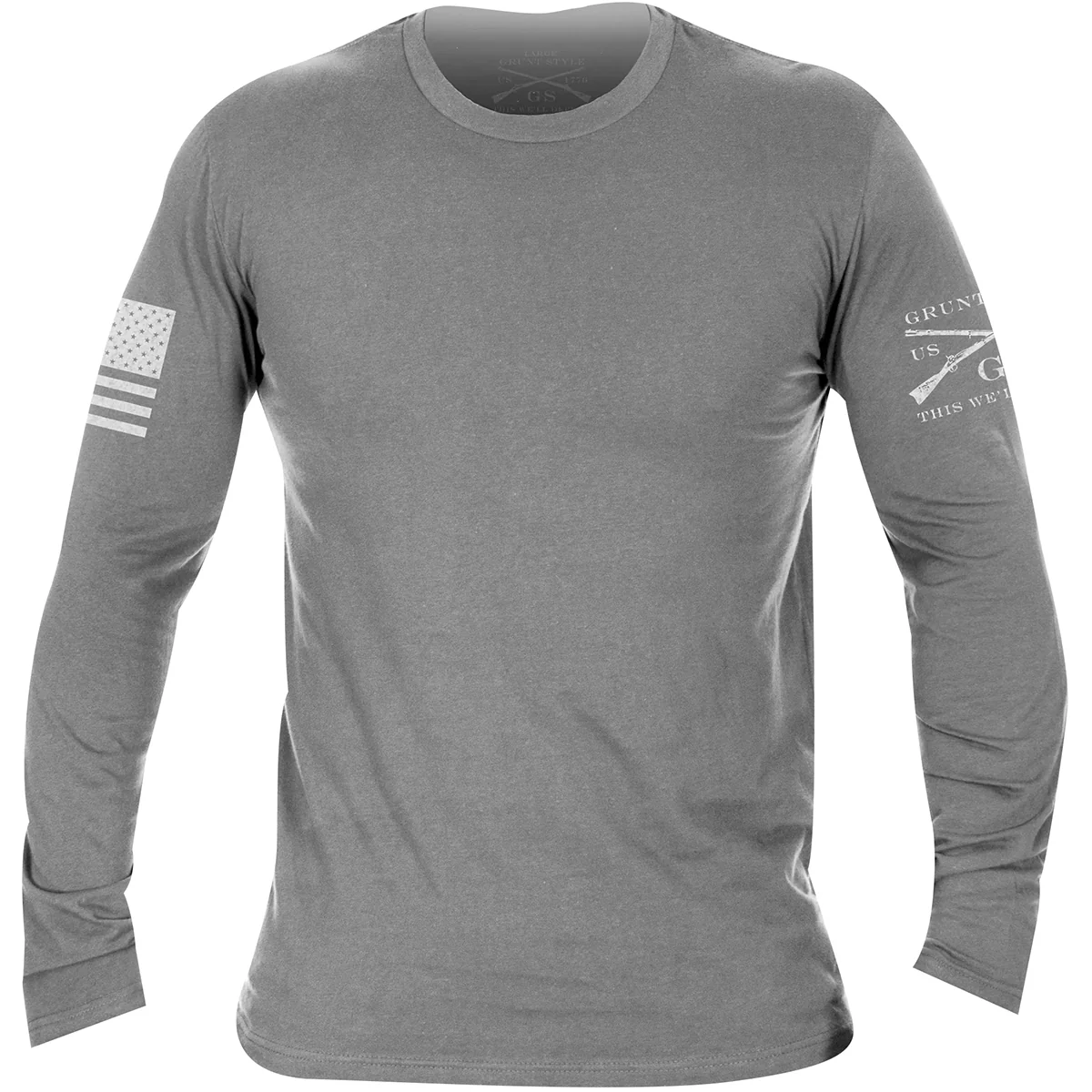 Grunt Style Basic Long Sleeve T-Shirt - Heather Gray