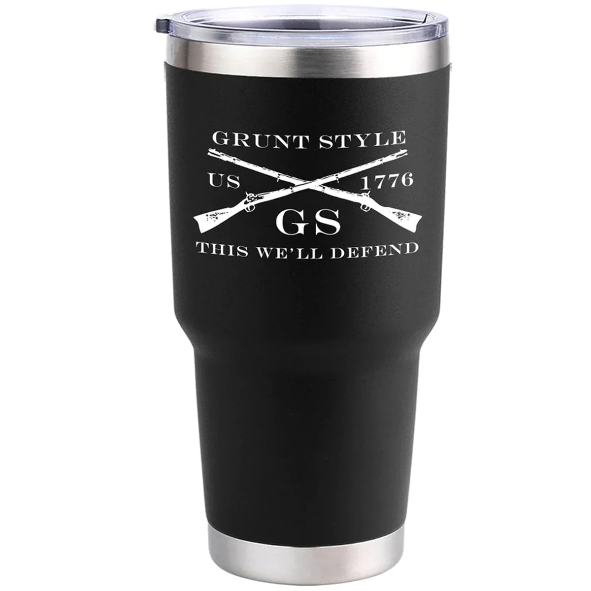 Grunt Style Beautiful Badass Vacuum Insulated Stainless Steel Tumbler - Black - Image 2