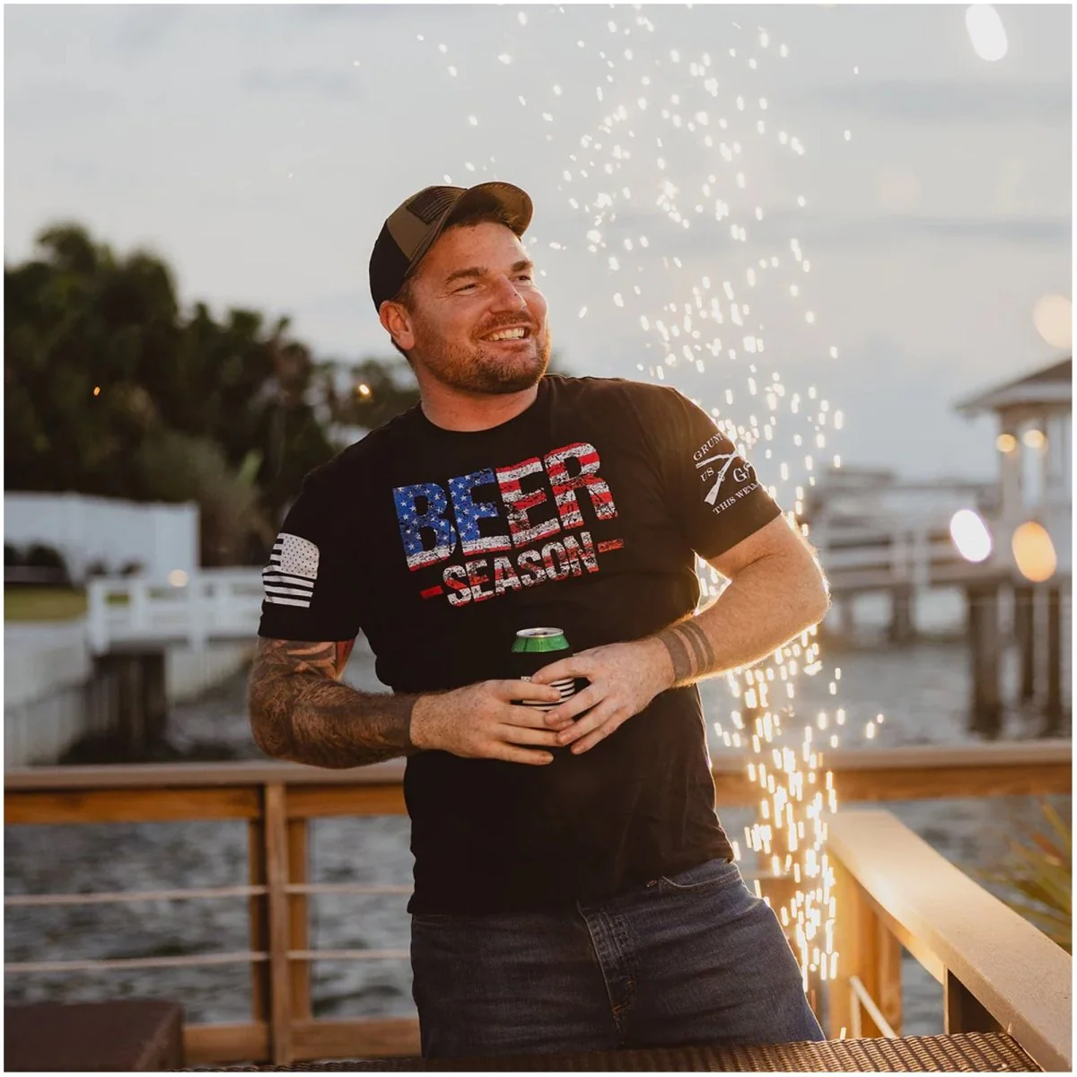 Grunt Style Beer Season T-Shirt - Black - Image 5
