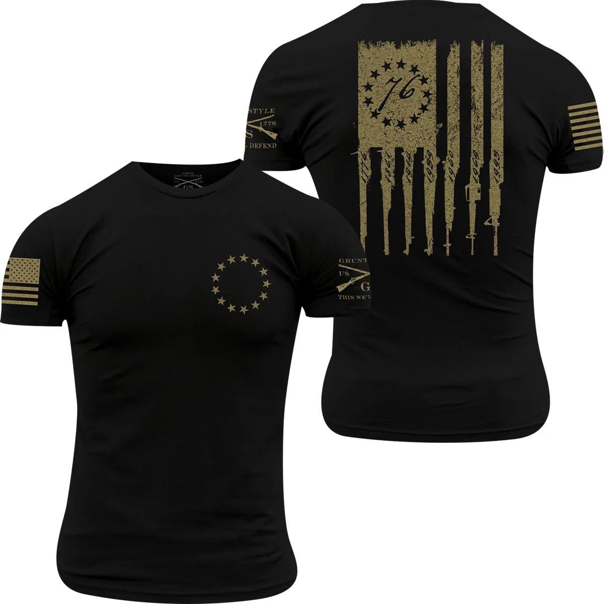 Grunt Style Betsy Rifle Flag T-Shirt - Image 5