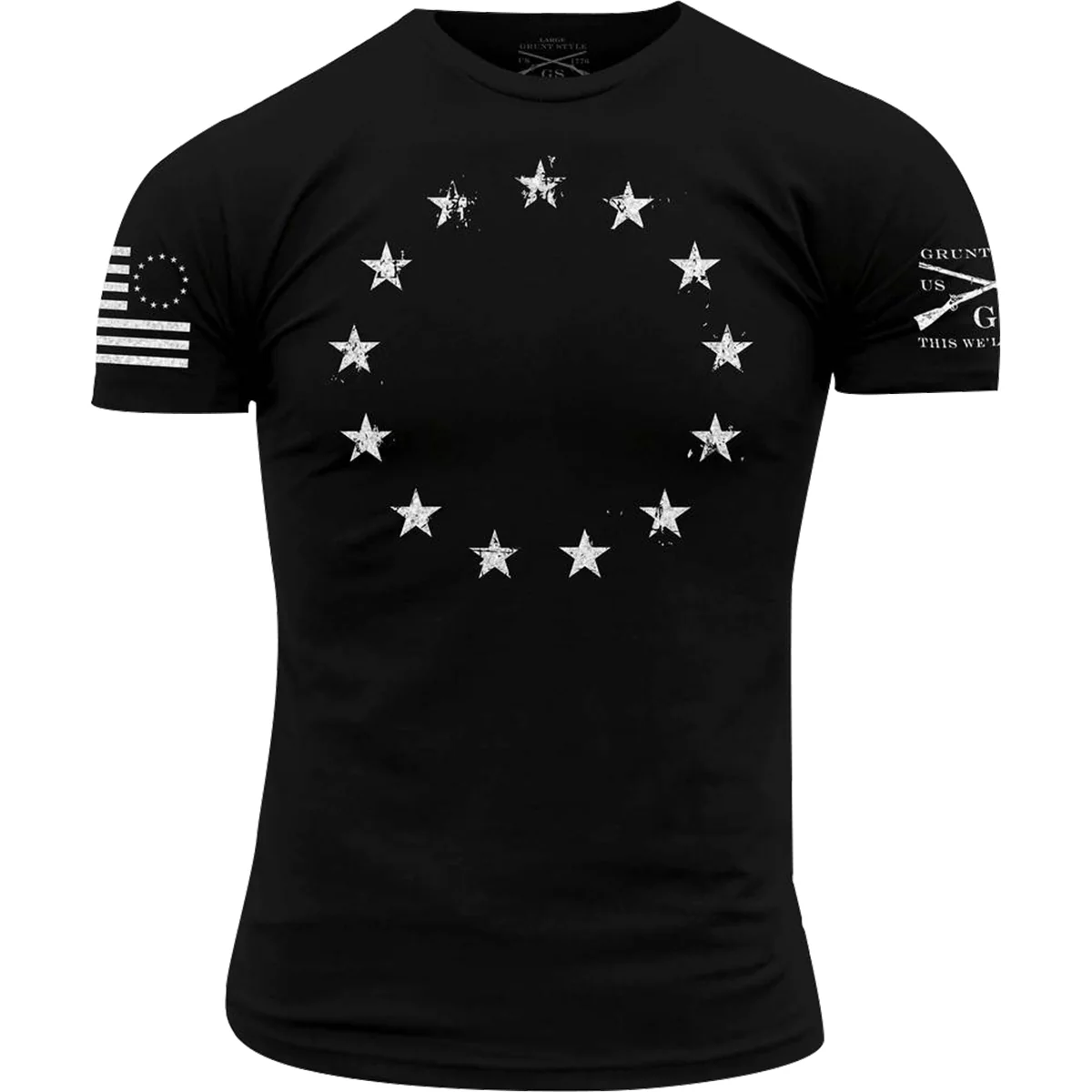 Grunt Style Betsy Ross T-Shirt - Black