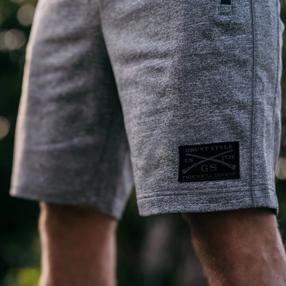 Grunt Style Commando Lounge Fleece Shorts - Gray - Image 3