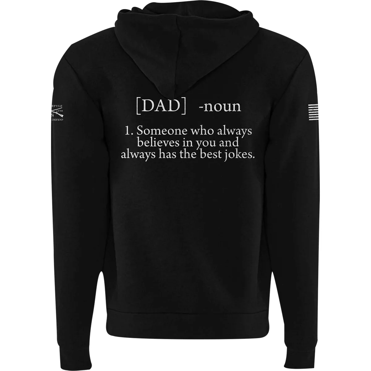 Grunt Style Dad Defined Full Zip Hoodie - Black - Image 3