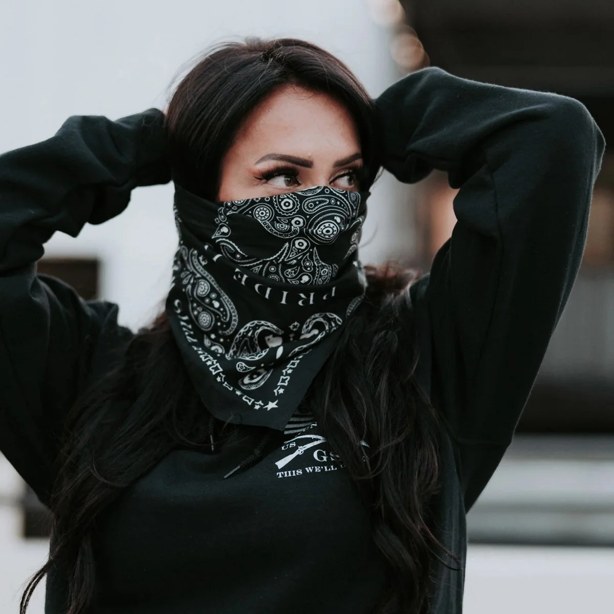 Grunt Style Death Paisley Bandana - Black - Image 3