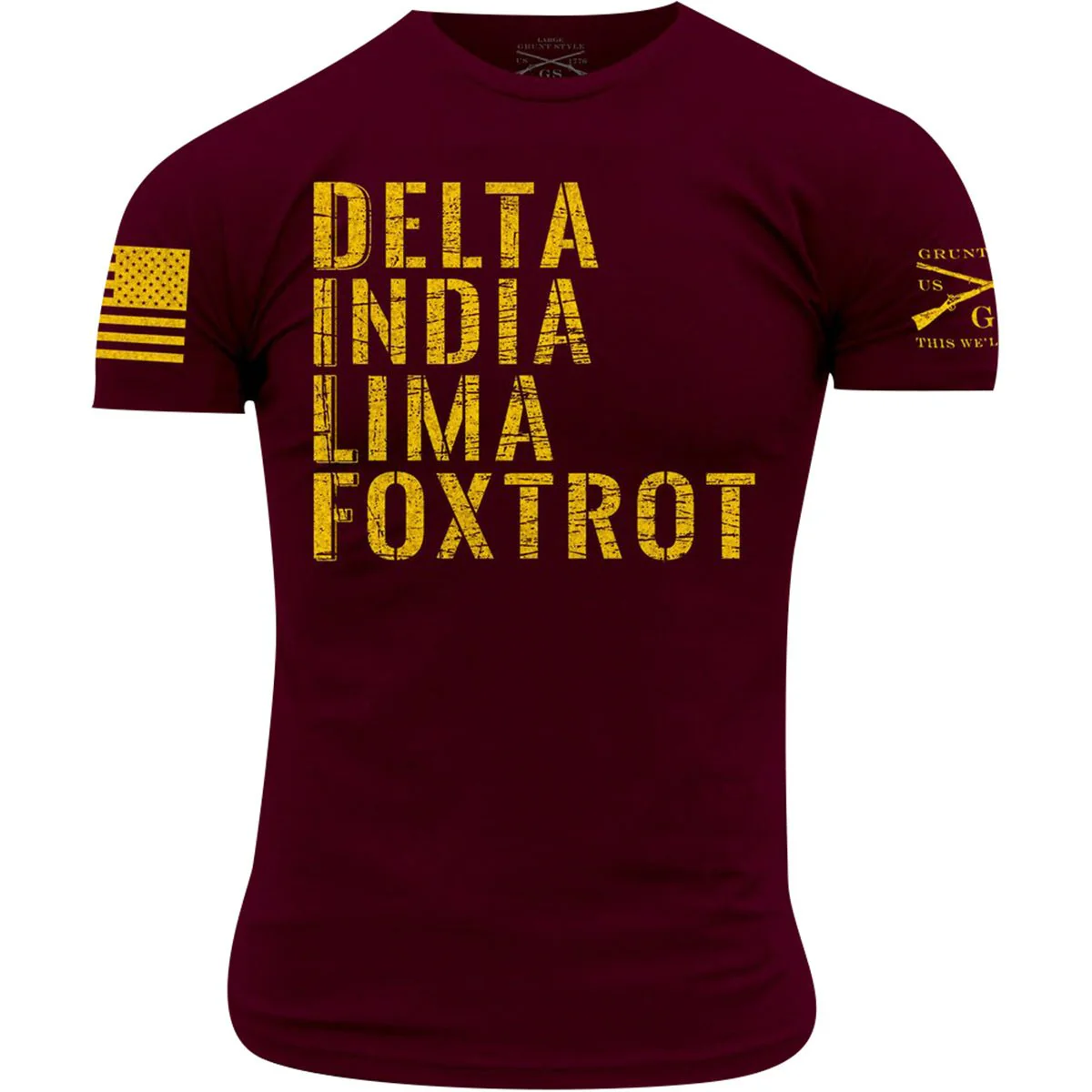 Grunt Style DILF T-Shirt - Maroon