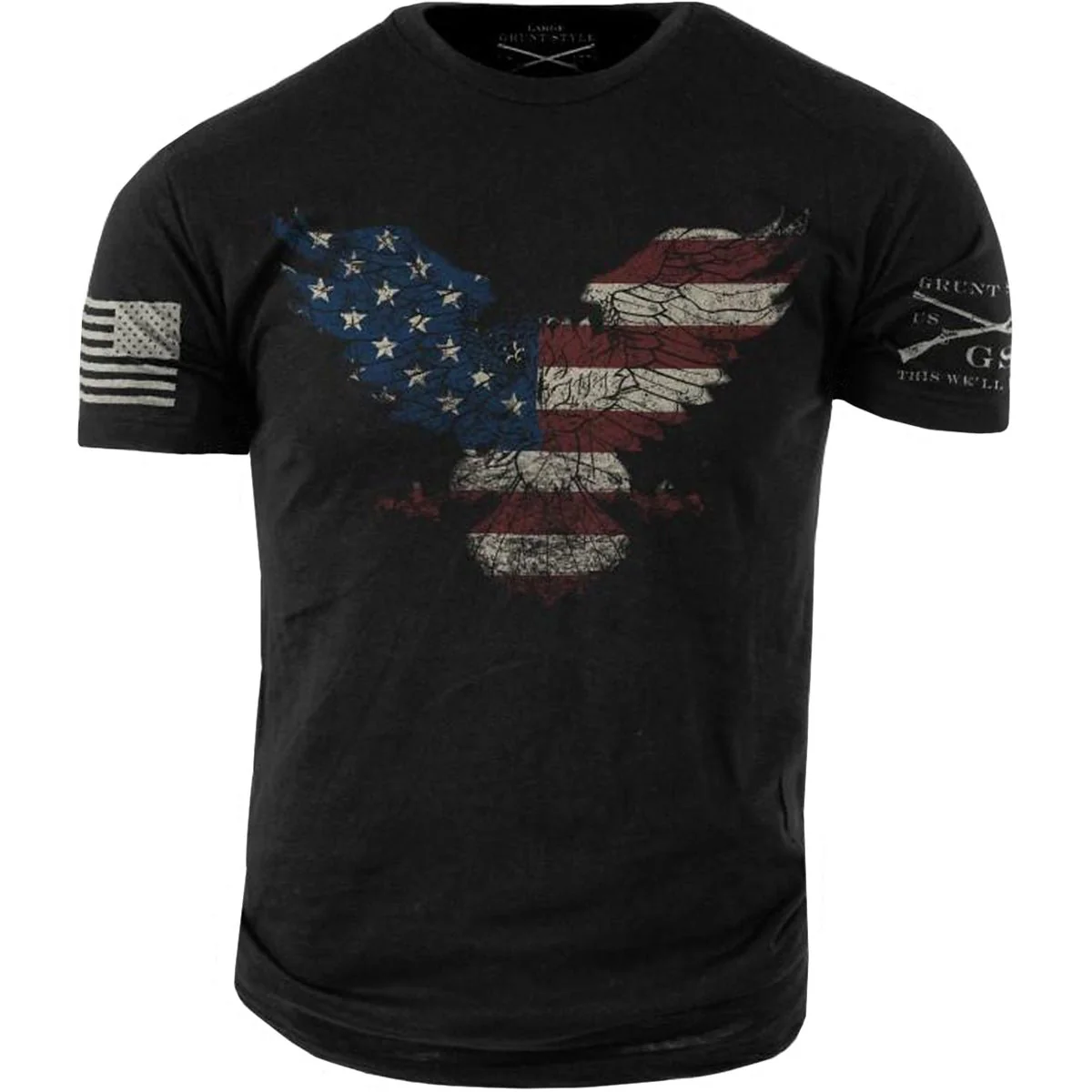 Grunt Style Freedom Eagle T-Shirt - Black