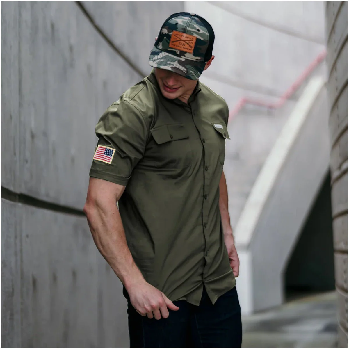 Grunt Style Garage Button Down Shirt - Image 10