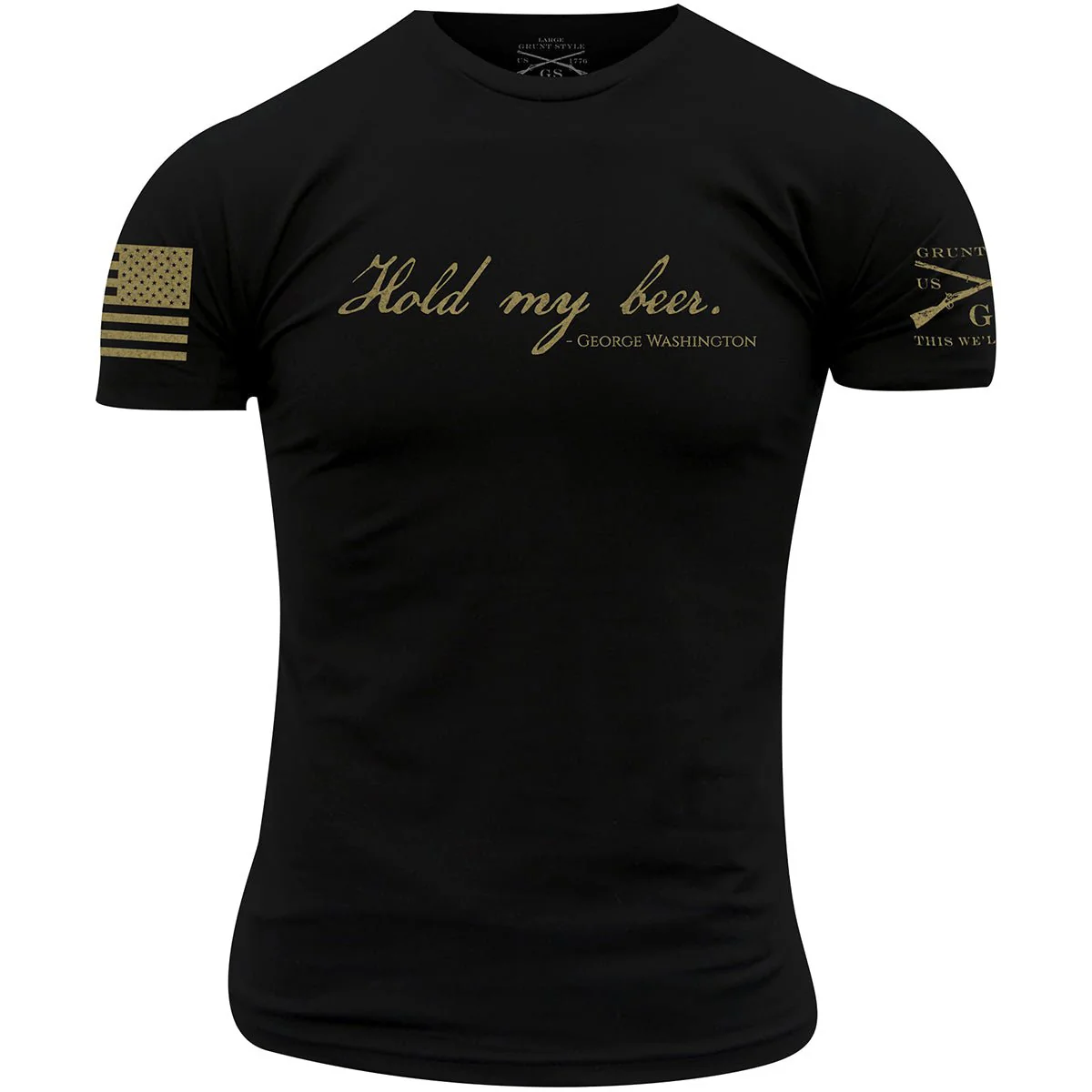 Grunt Style Hold My Beer T-Shirt - Black