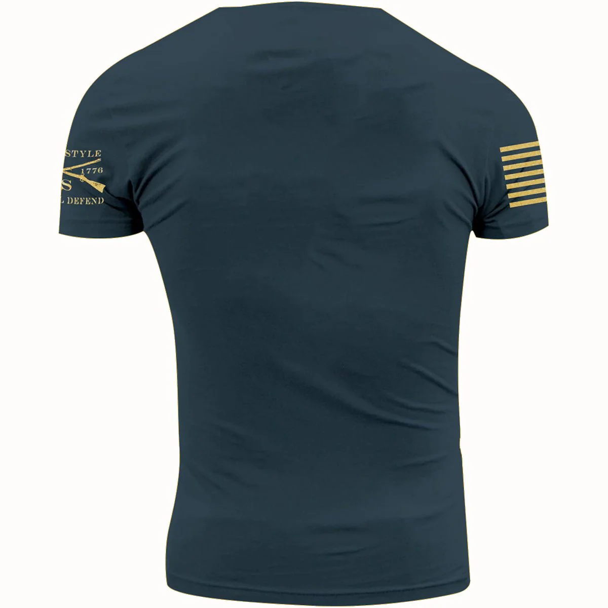 Grunt Style Merica Bourbon Unmerican T-Shirt - Blue - Image 2