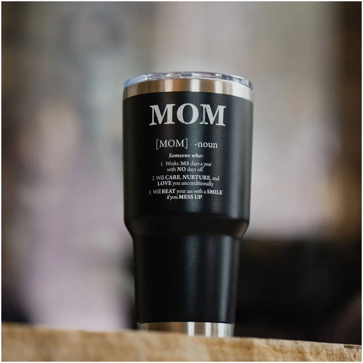 Grunt Style Mom Defined Vacuum Insulated Stainless Steel Tumbler - Black - Image 6