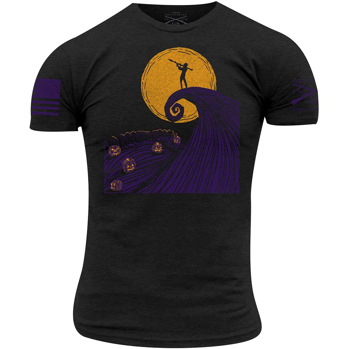 Grunt Style Night Raid Before Christmas T-Shirt - Black