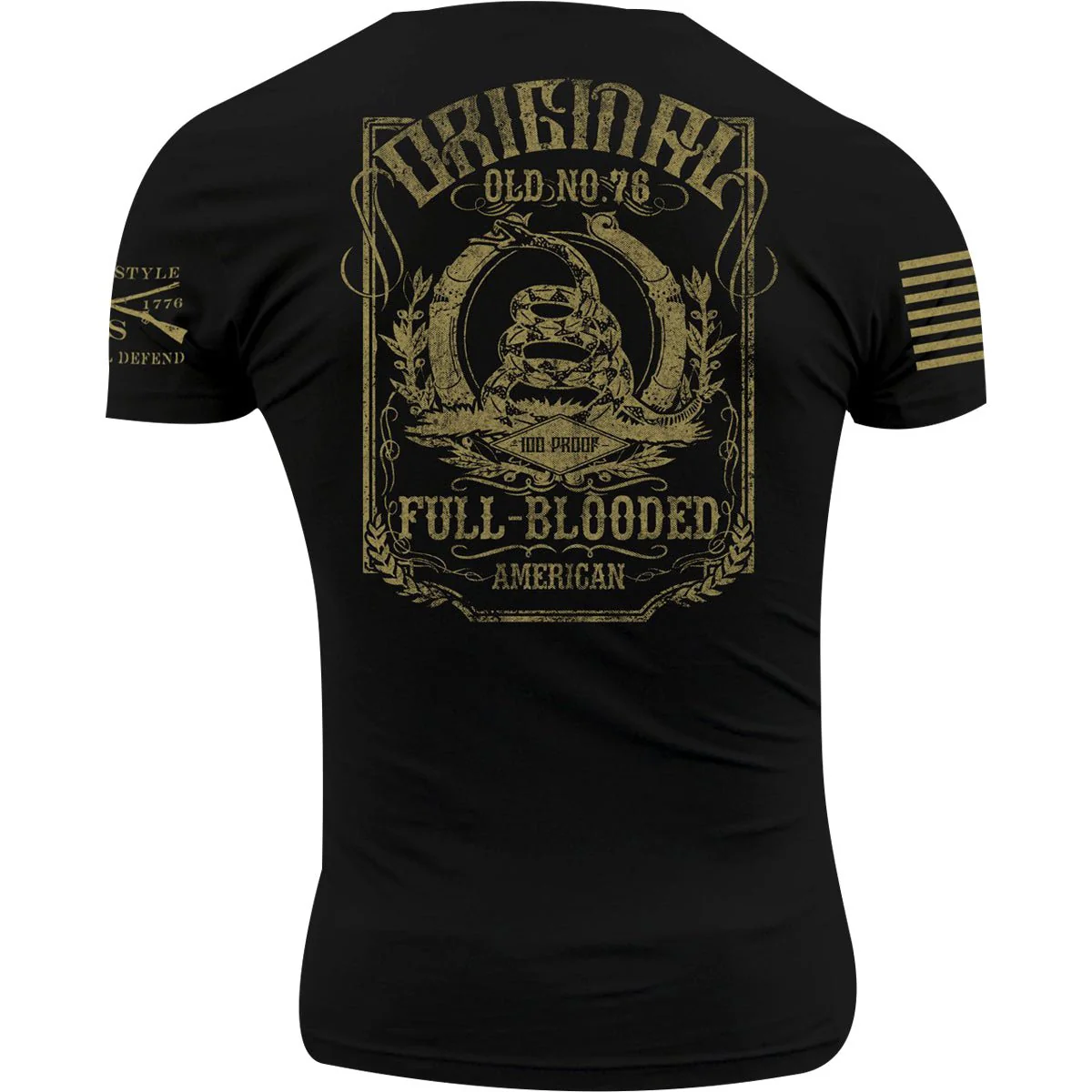 Grunt Style Old No. 76 T-Shirt - Black - Image 3