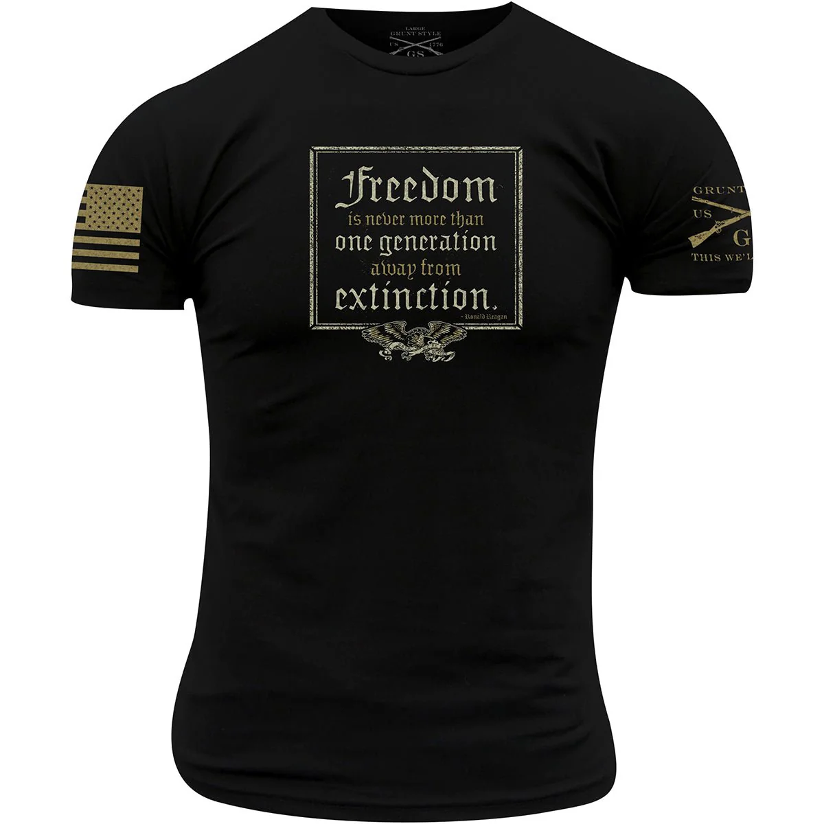Grunt Style One Generation Away T-Shirt - Black
