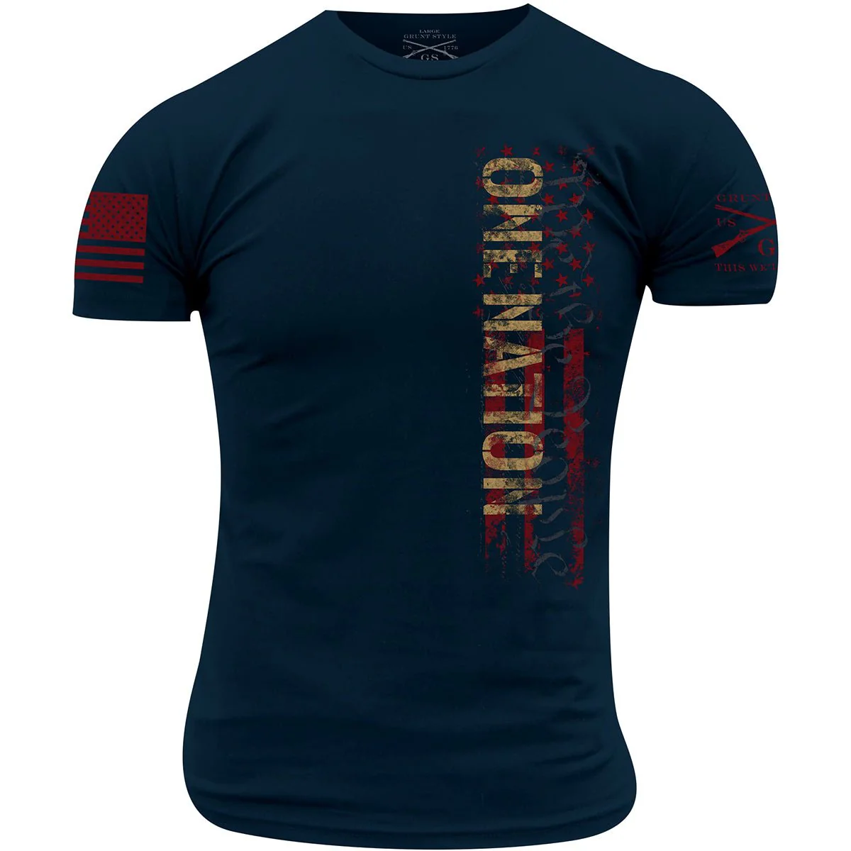 Grunt Style One Nation T-Shirt - Navy