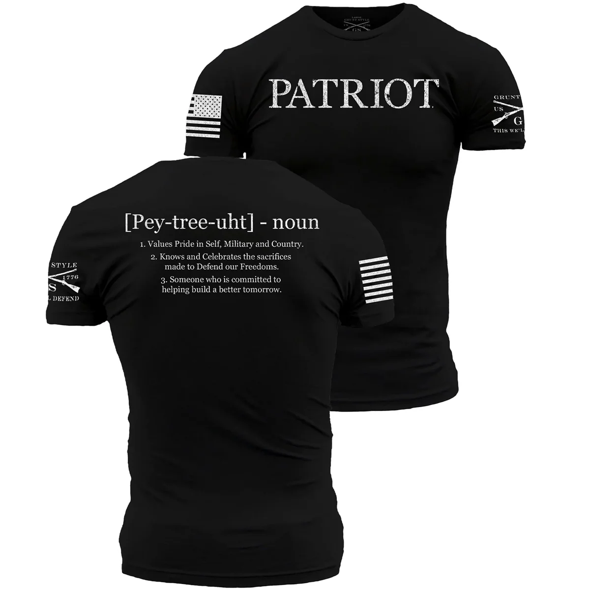 Grunt Style Patriot Defined T-Shirt - Black