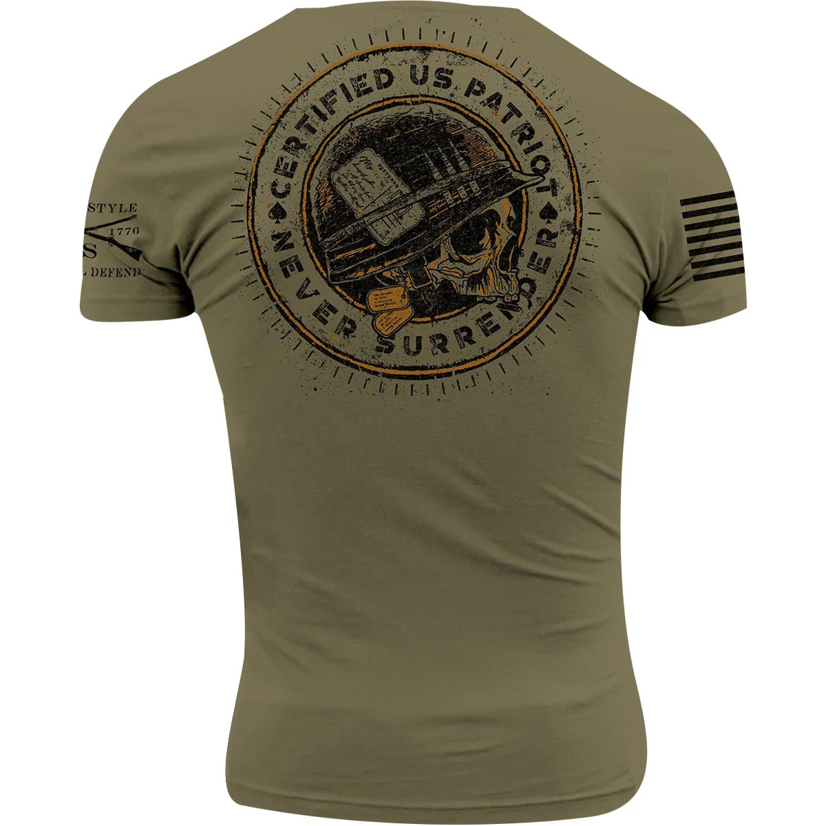 Grunt Style Patriot Seal T-Shirt - Military Green - Image 3