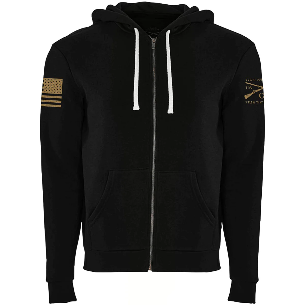 Grunt Style Premium Basic Full Zip Hoodie - Black