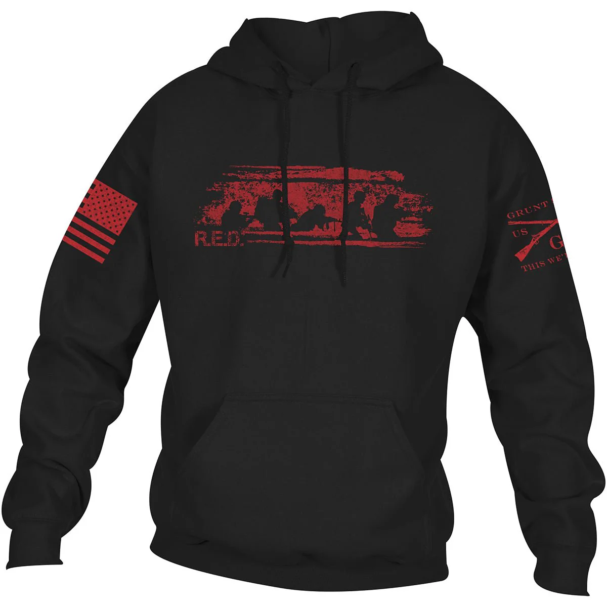 Grunt Style R.E.D. Friday Pullover Hoodie - Black