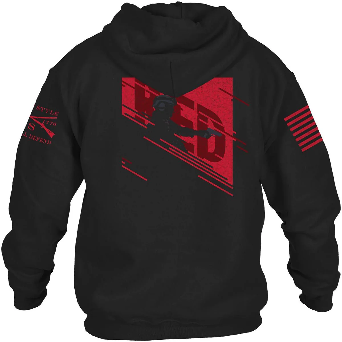 Grunt Style R.E.D. Movement Pullover Hoodie - Black - Image 3
