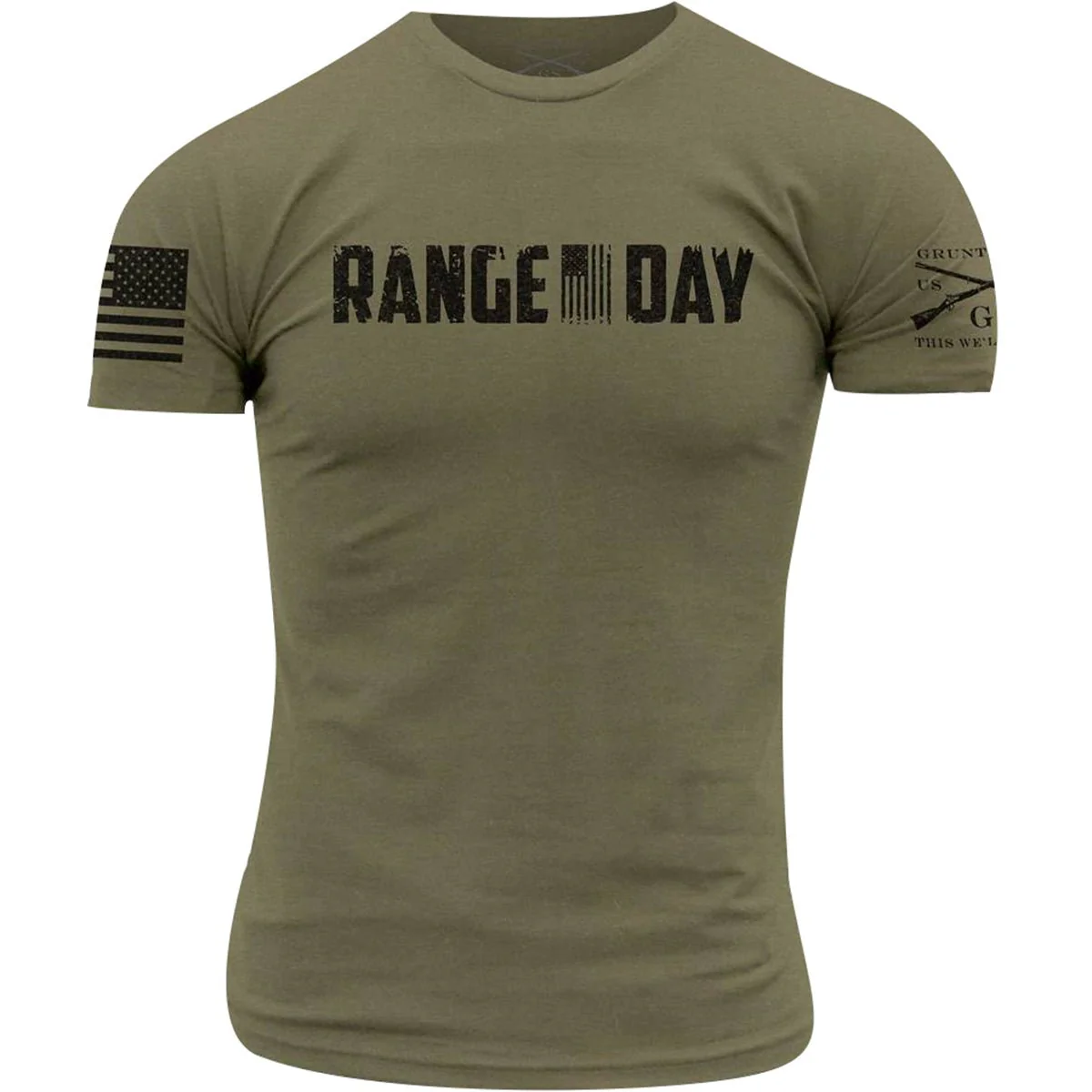 Grunt Style Range Day T-Shirt - Olive Green