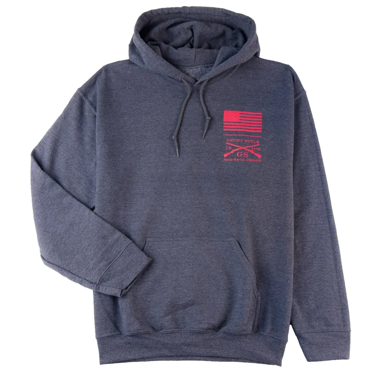 Grunt Style Red Blood Blue Collar Pullover Hoodie - Image 4