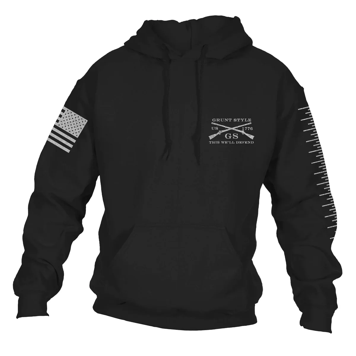 Grunt Style Reeltree Fishing - It Was This Big Pullover Hoodie - Black