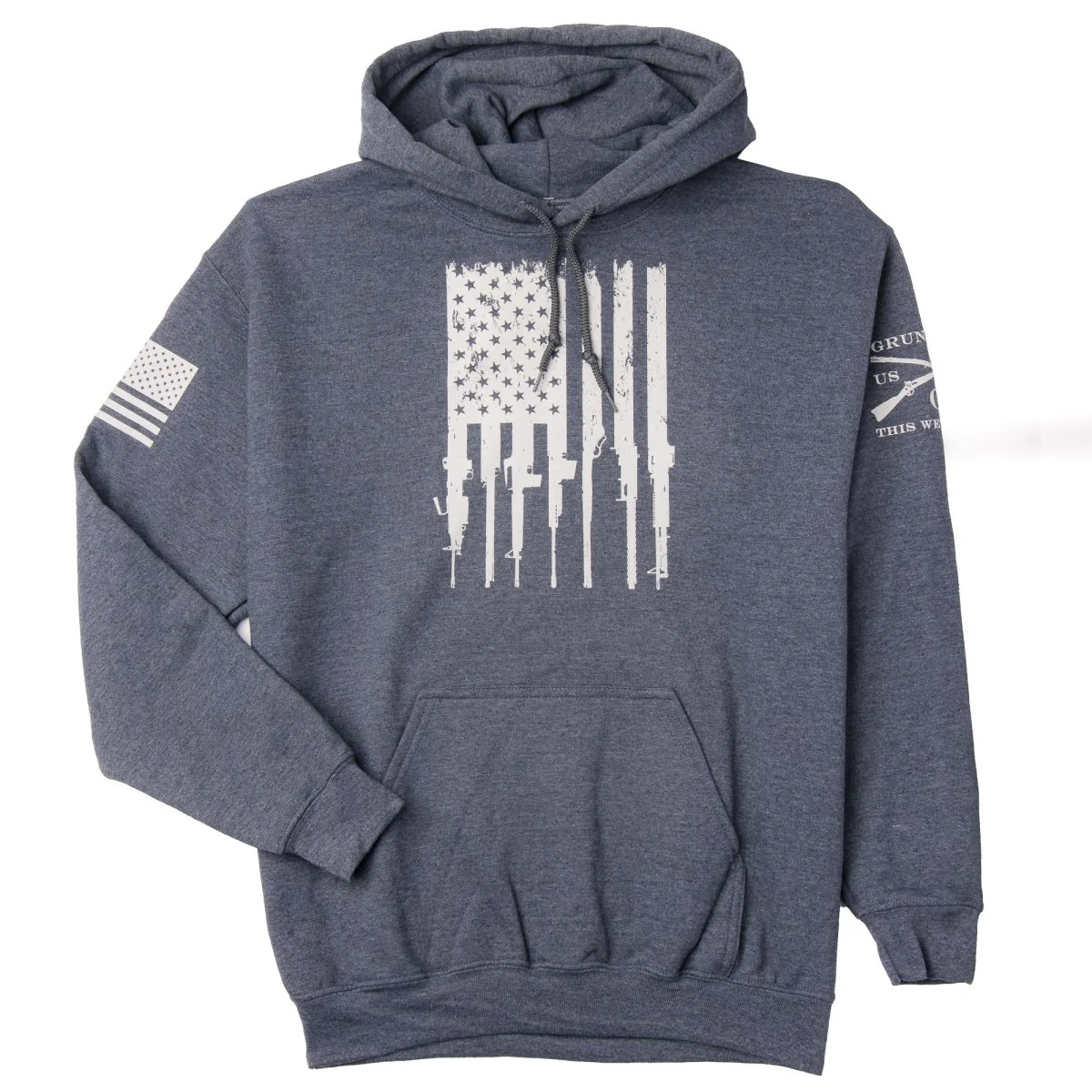 Grunt Style Rifle Flag 2.0 Pullover Hoodie - Image 3