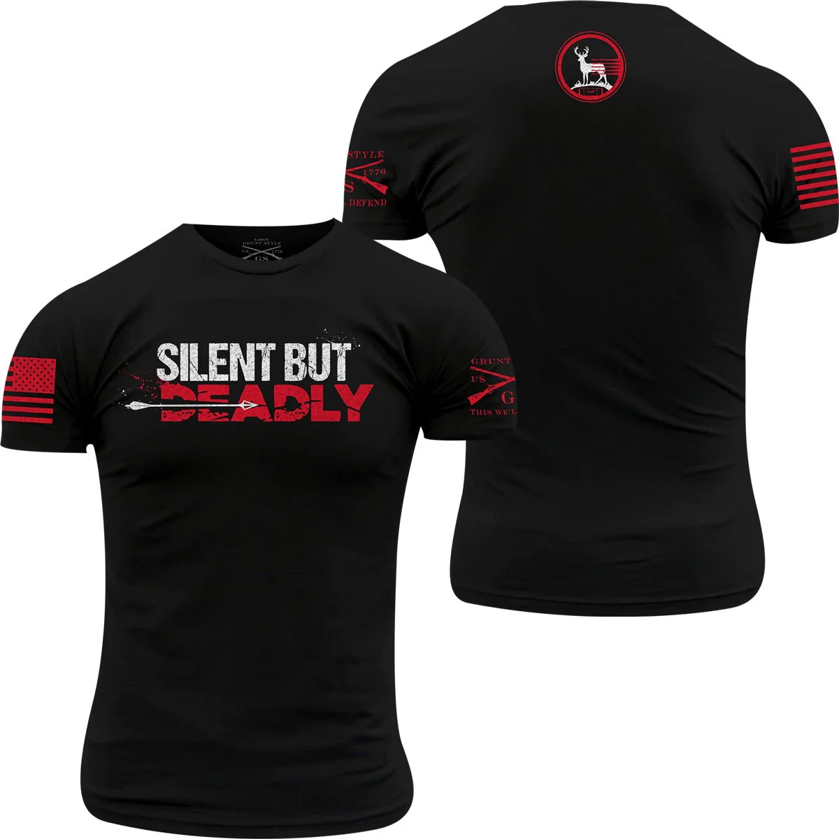 Grunt Style Silent But Deadly T-Shirt - Black